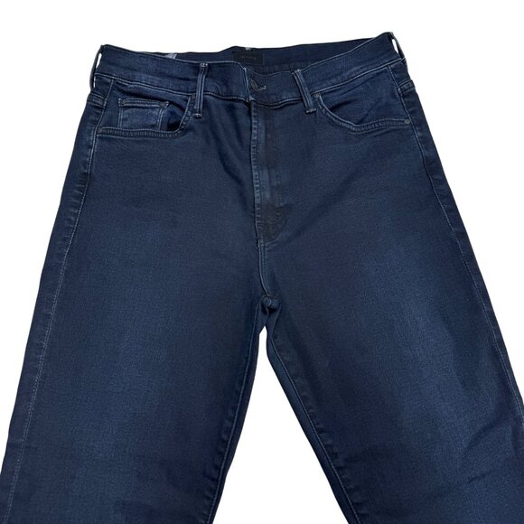 Mother The Insider Crop Step Fray Black Jean Women's Denim Pants, Size 31 - Picture 3 of 12